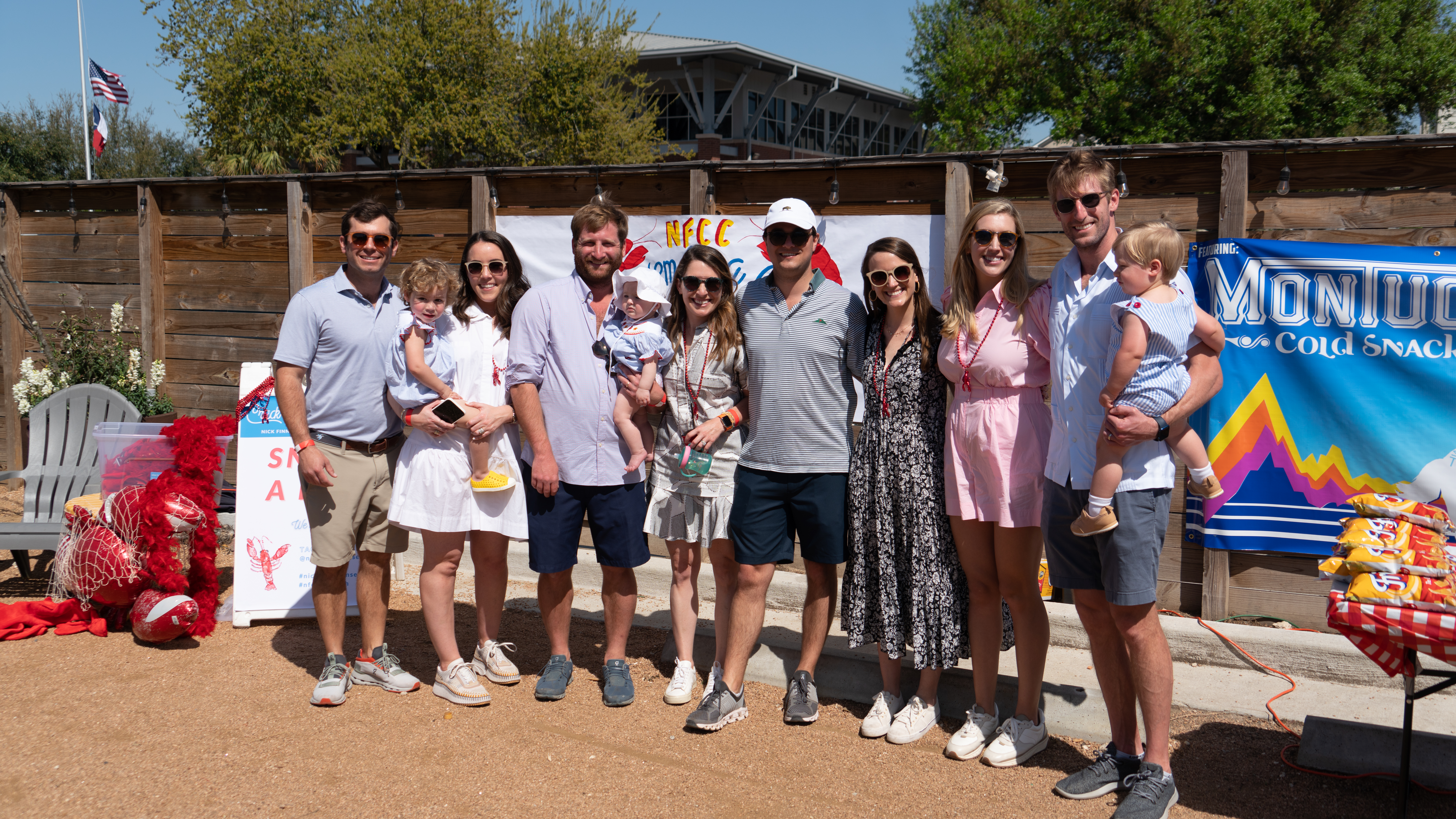 Eric, Amanda and Oliva Lodge, Simon, Kerbey and Ellie Feinsilver, McKenzie and Patrick Atwood, Margaret, Jay and James Magness